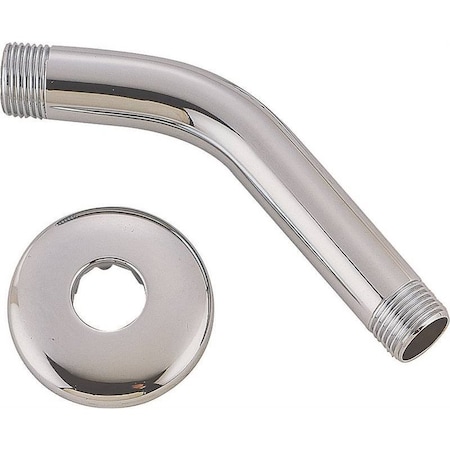 Shower Arm Metal Chrome 6In